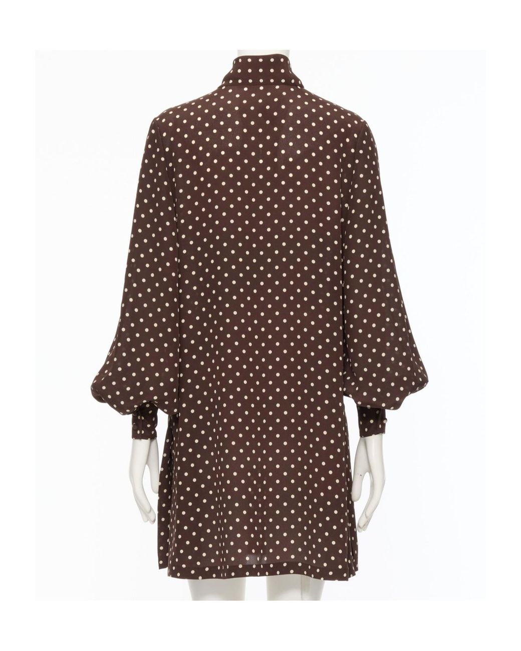 Valentino Brown Long Sleeve Dress