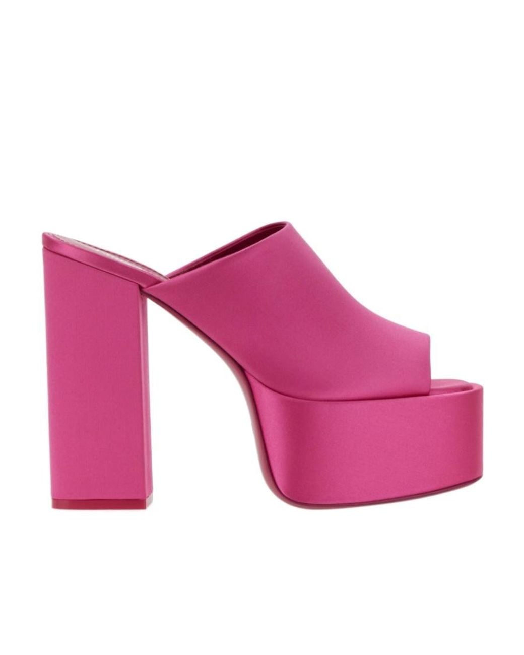Paris Texas Purple Sasha Block Heel Mules