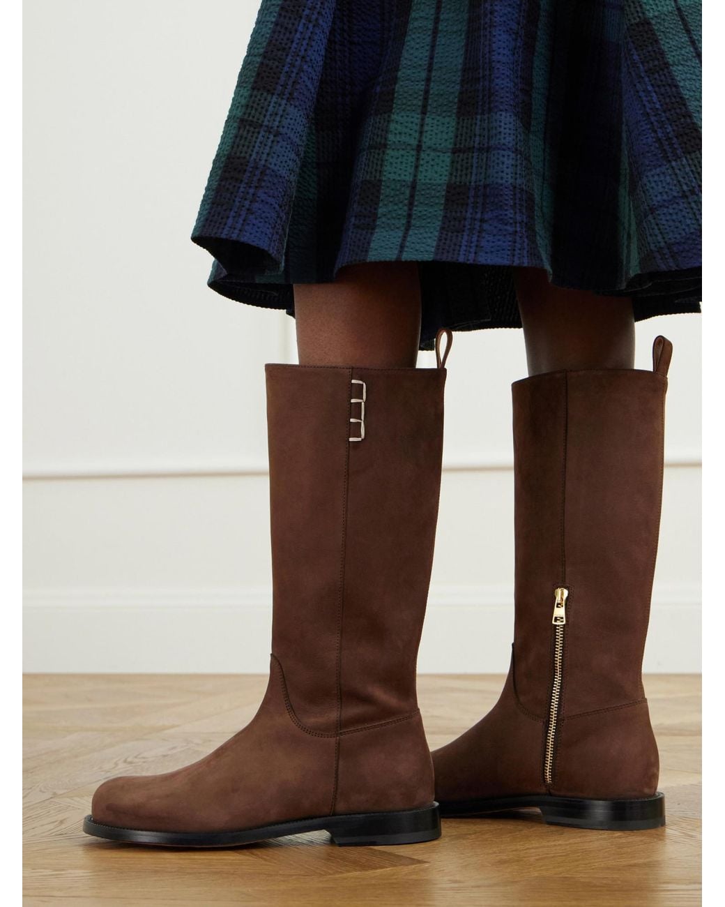 J.W. Anderson Brown Suede Knee-High Boots