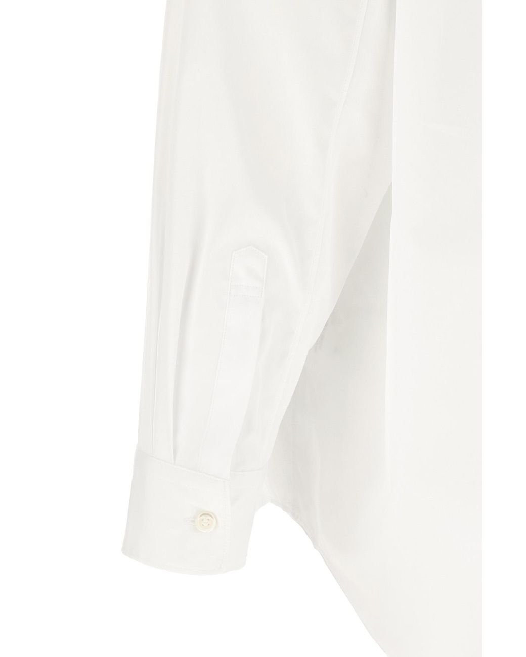 Comme des Garçons White Comme Des Garçons Homme Plus Geometric Cut-Out Oversized Shirt for men