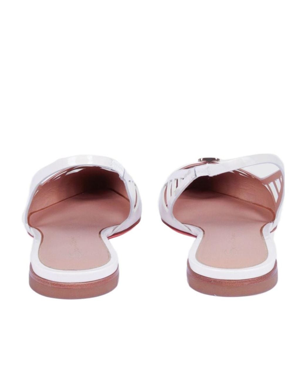 Santoni Pink Stella Cut-Out Slingback Pumps