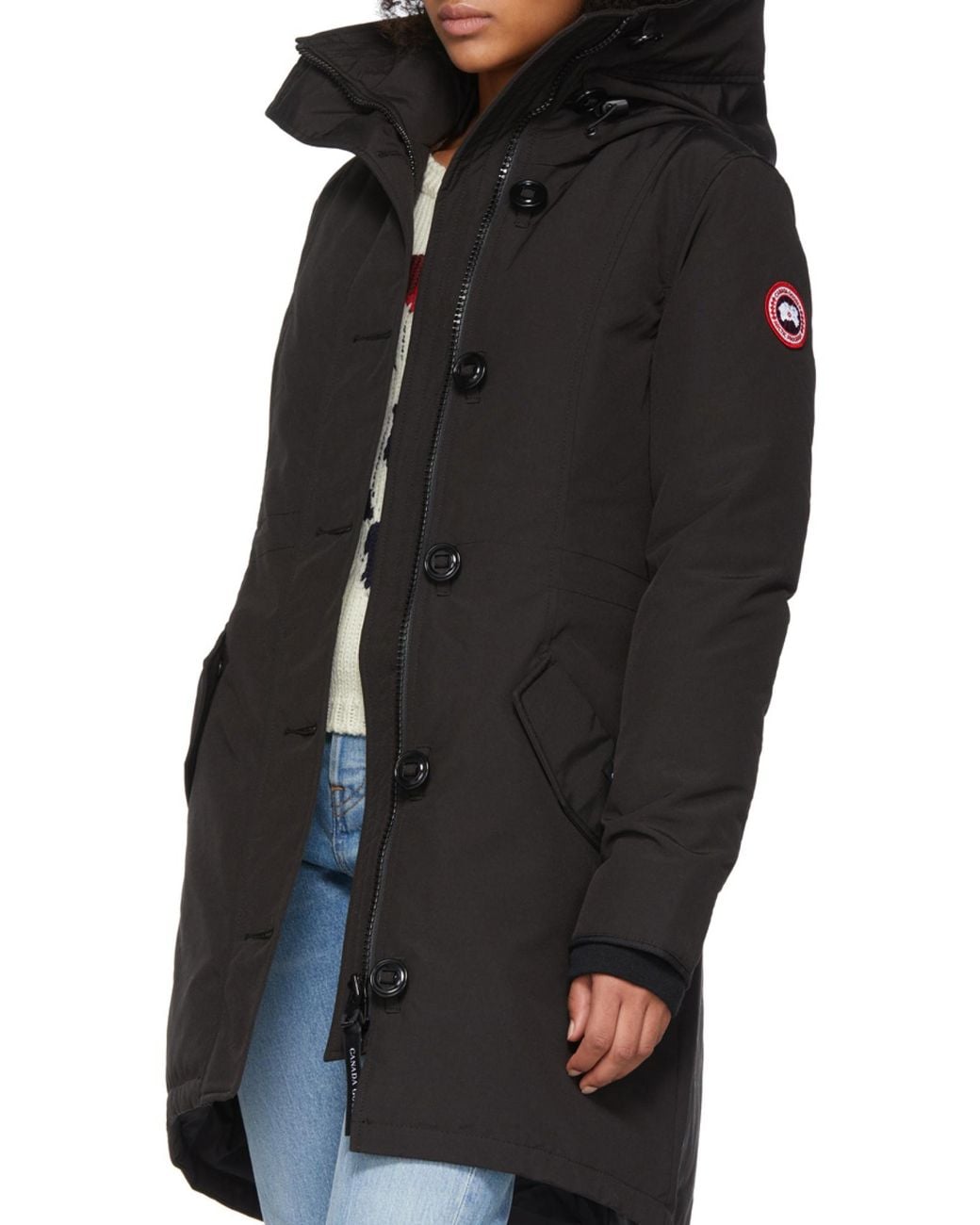 Canada Goose Black Rossclair Hooded Parka