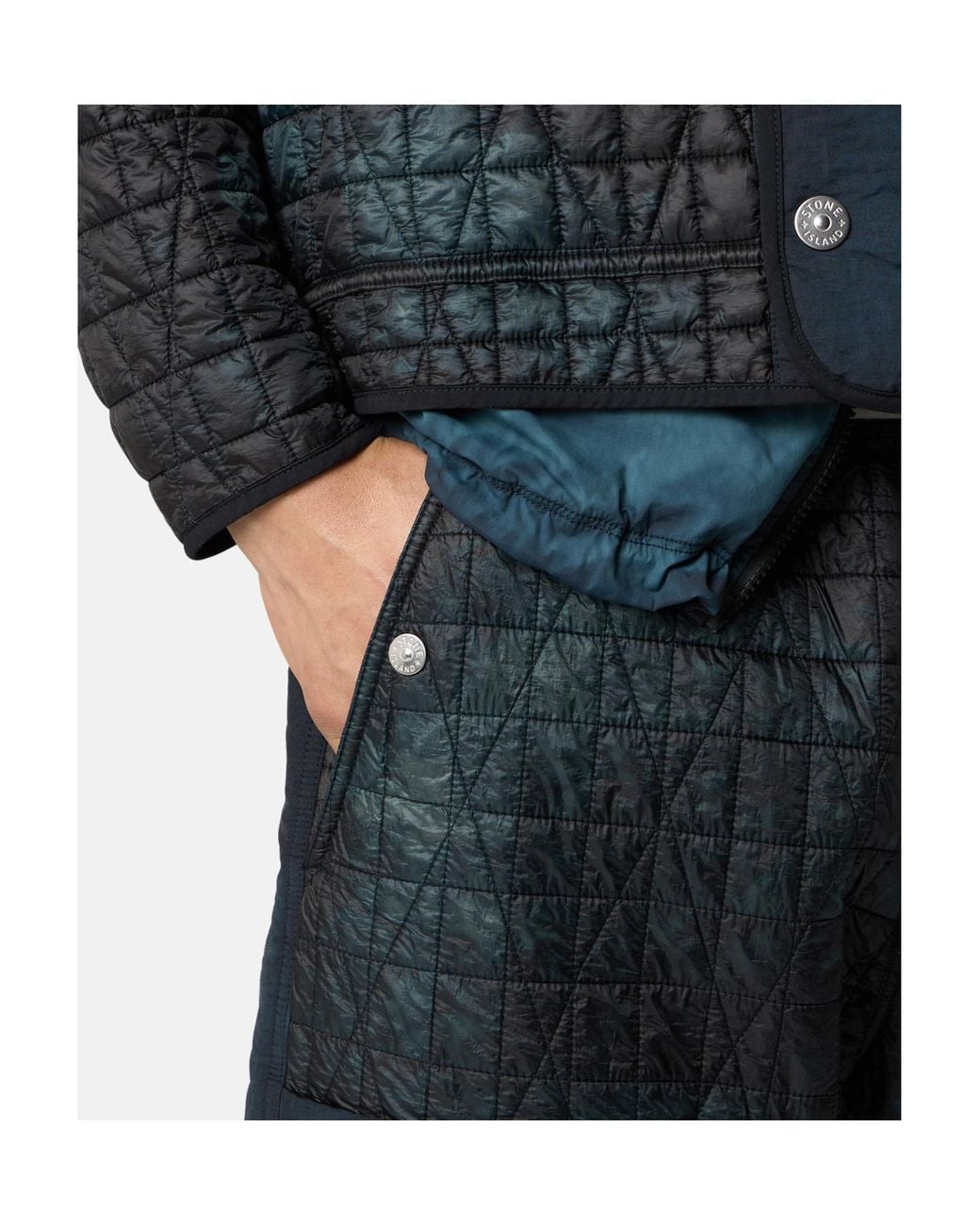 Stone Island Blue Loose-Fit Joggers With Wind-Resistant Inner Coating for men