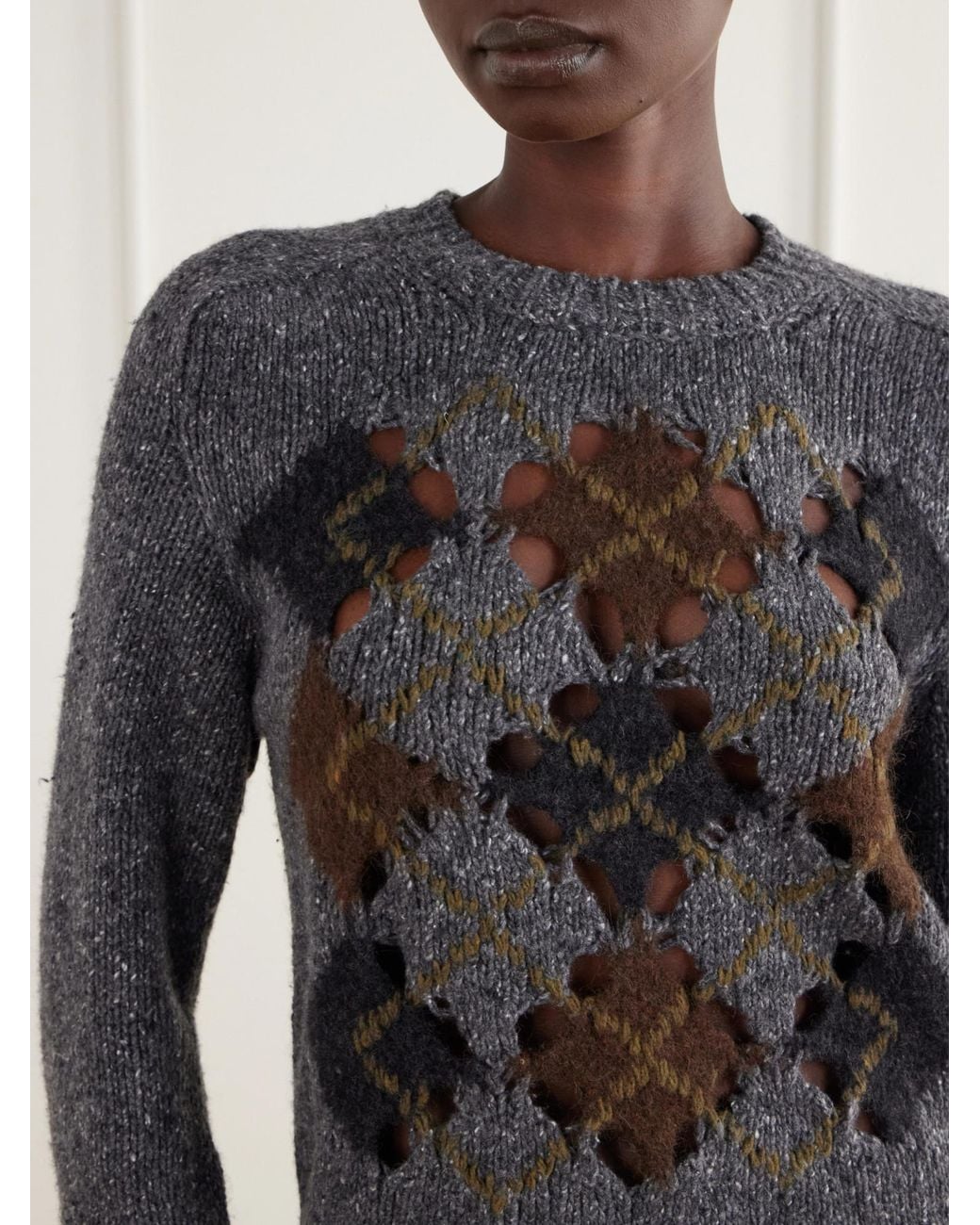 Kallmeyer Gray Wool-Blend Sweater