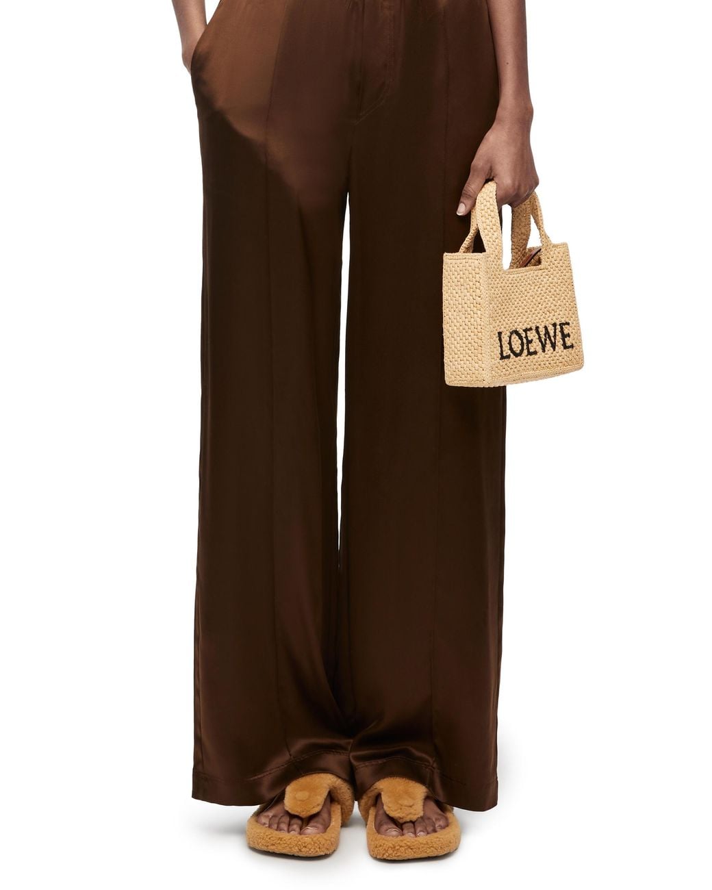 Loewe Natural Font Mini Top Handle Bag
