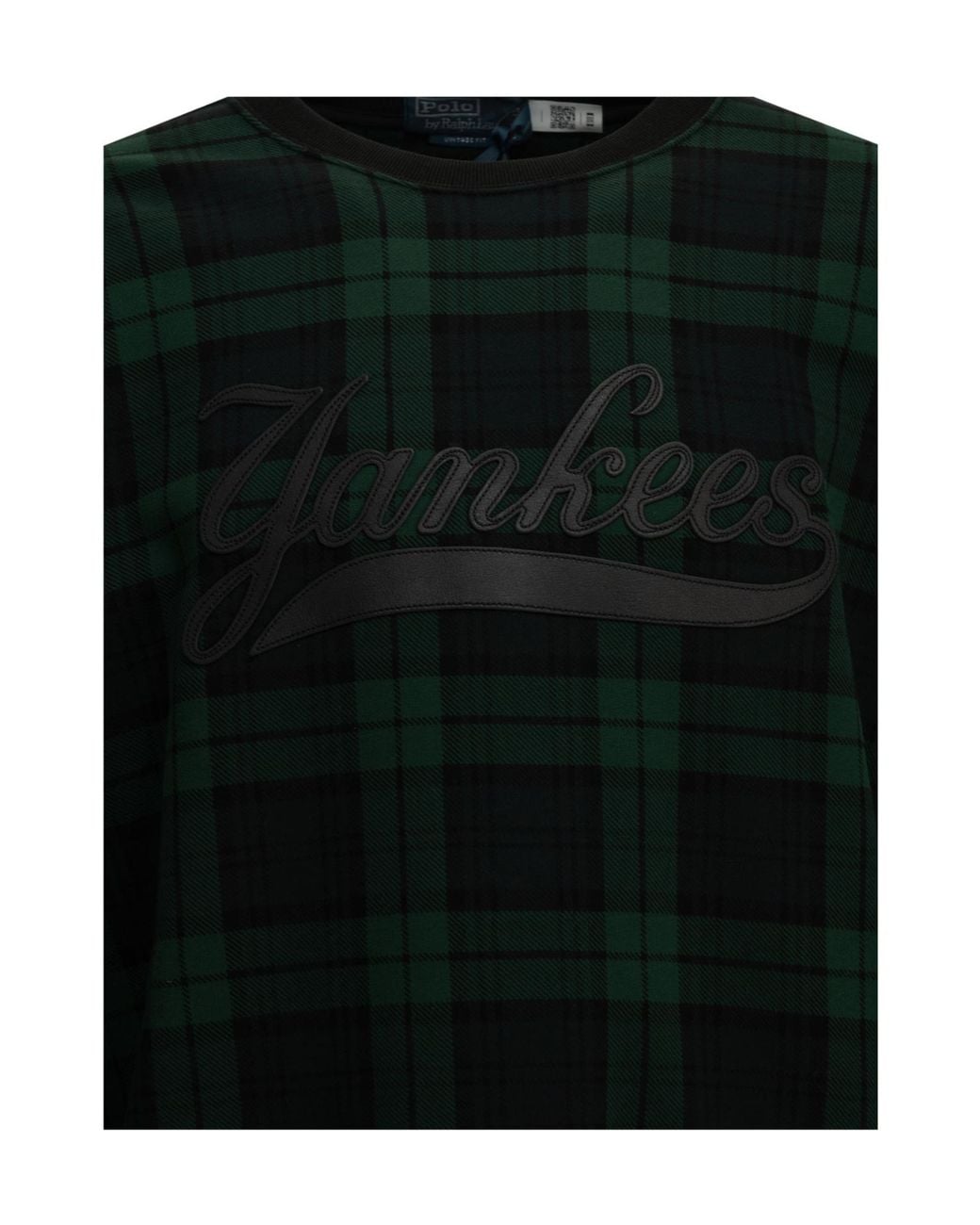 Polo Ralph Lauren Green Yankees Checked Sweatshirt for men