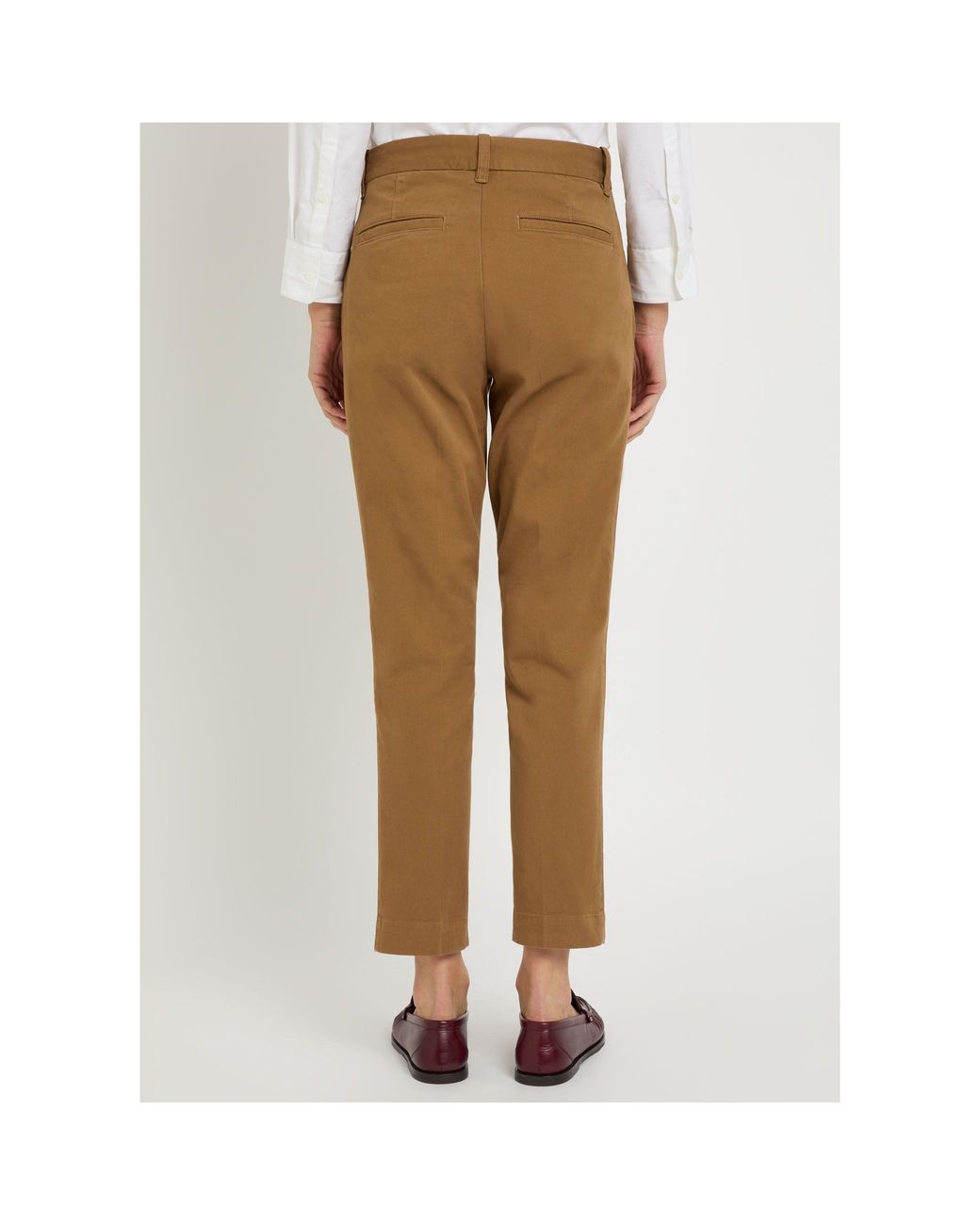 Polo Ralph Lauren Brown Cotton Straight Leg Trousers