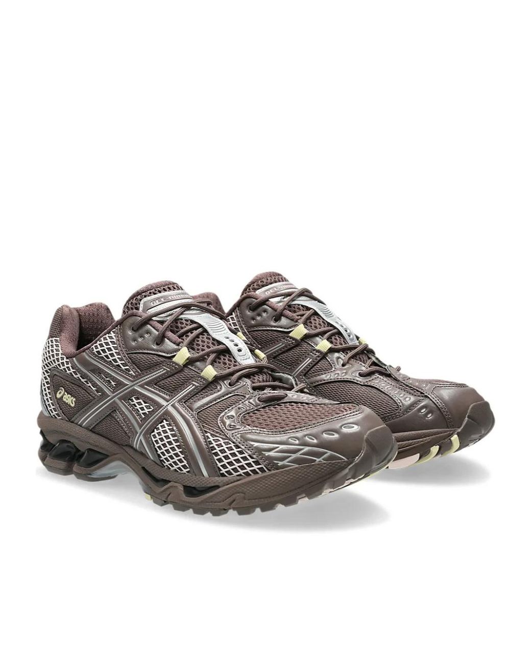 Asics Gray Mesh Panel Running Shoes for men