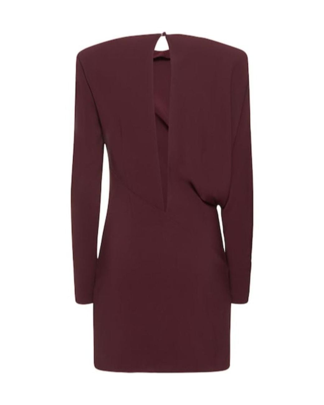 Roland Mouret Purple Long-Sleeved Mini Dress