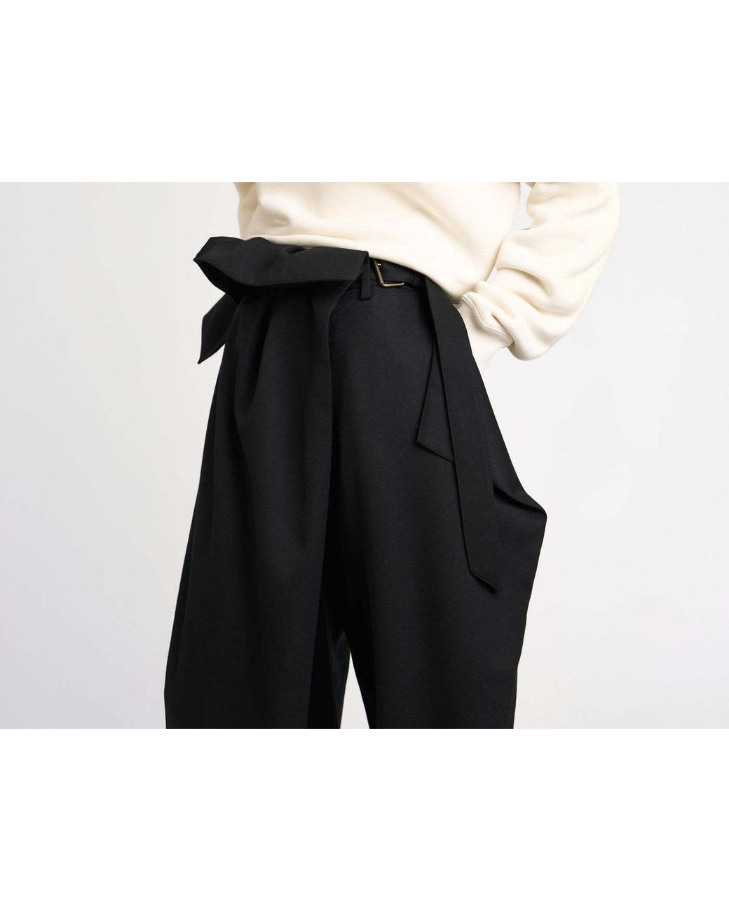 J.W. Anderson Black Jw Anderson Fold Over Trousers