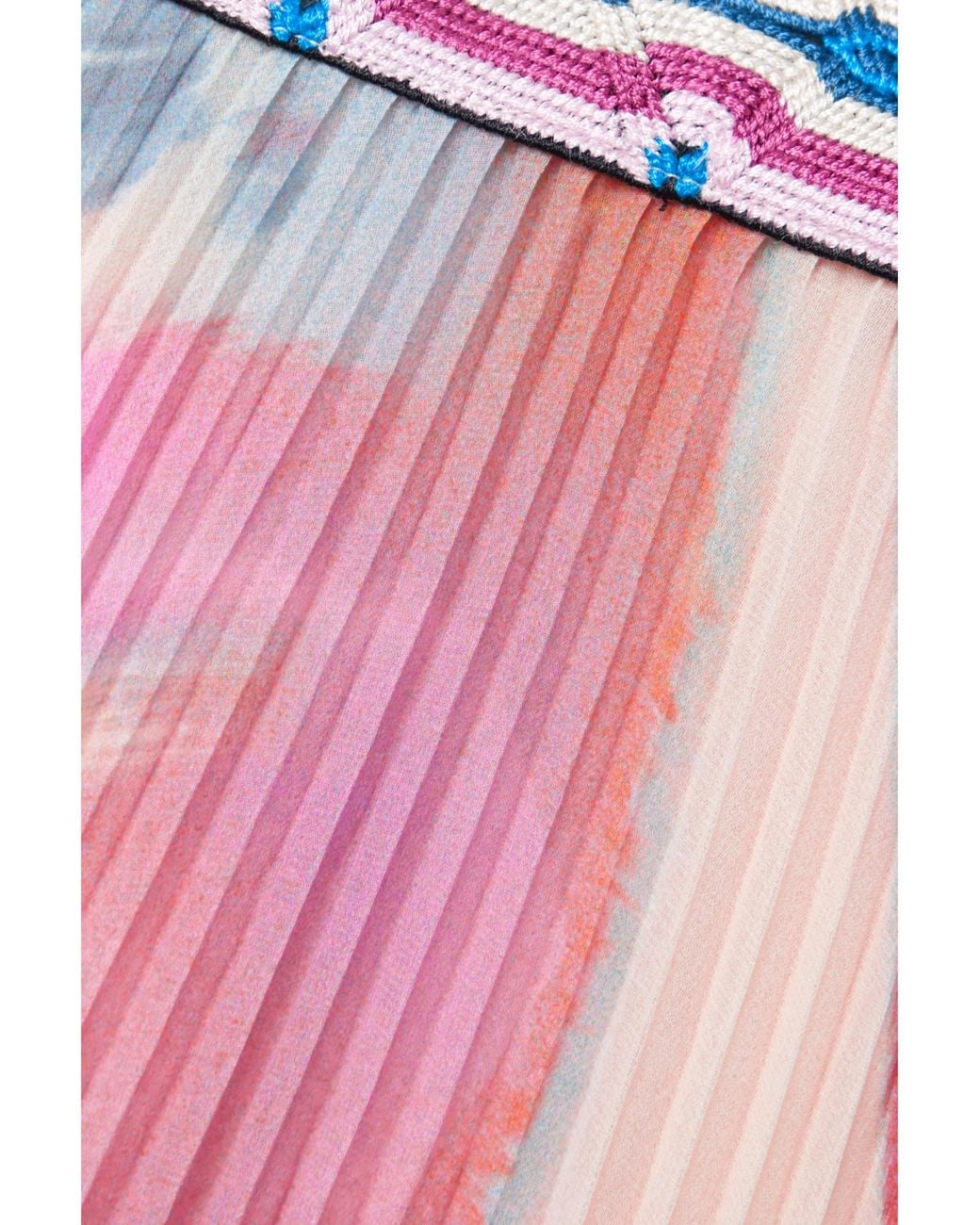 Etro Pink Butterfly Wing Print Chiffon Dress