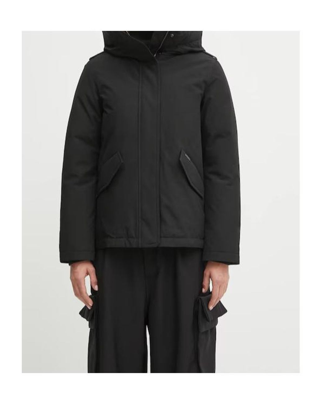 Woolrich Black Down Jacket Military