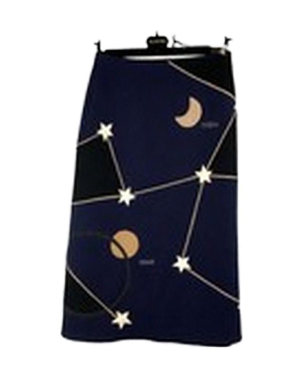Valentino Blue Star-Print Skirt