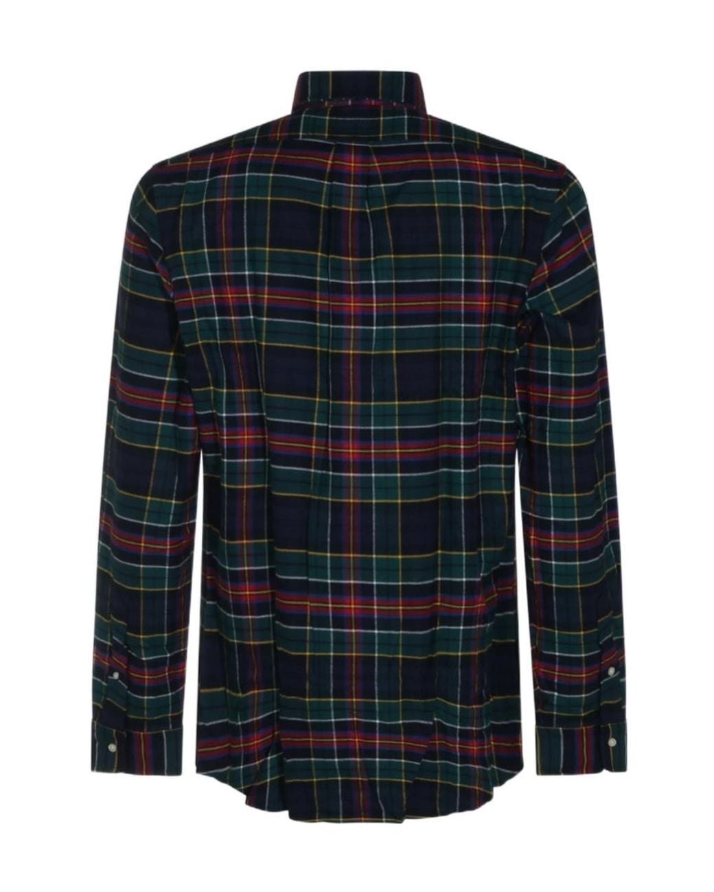 Polo Ralph Lauren Blue Tartan Check-Pattern Shirt for men