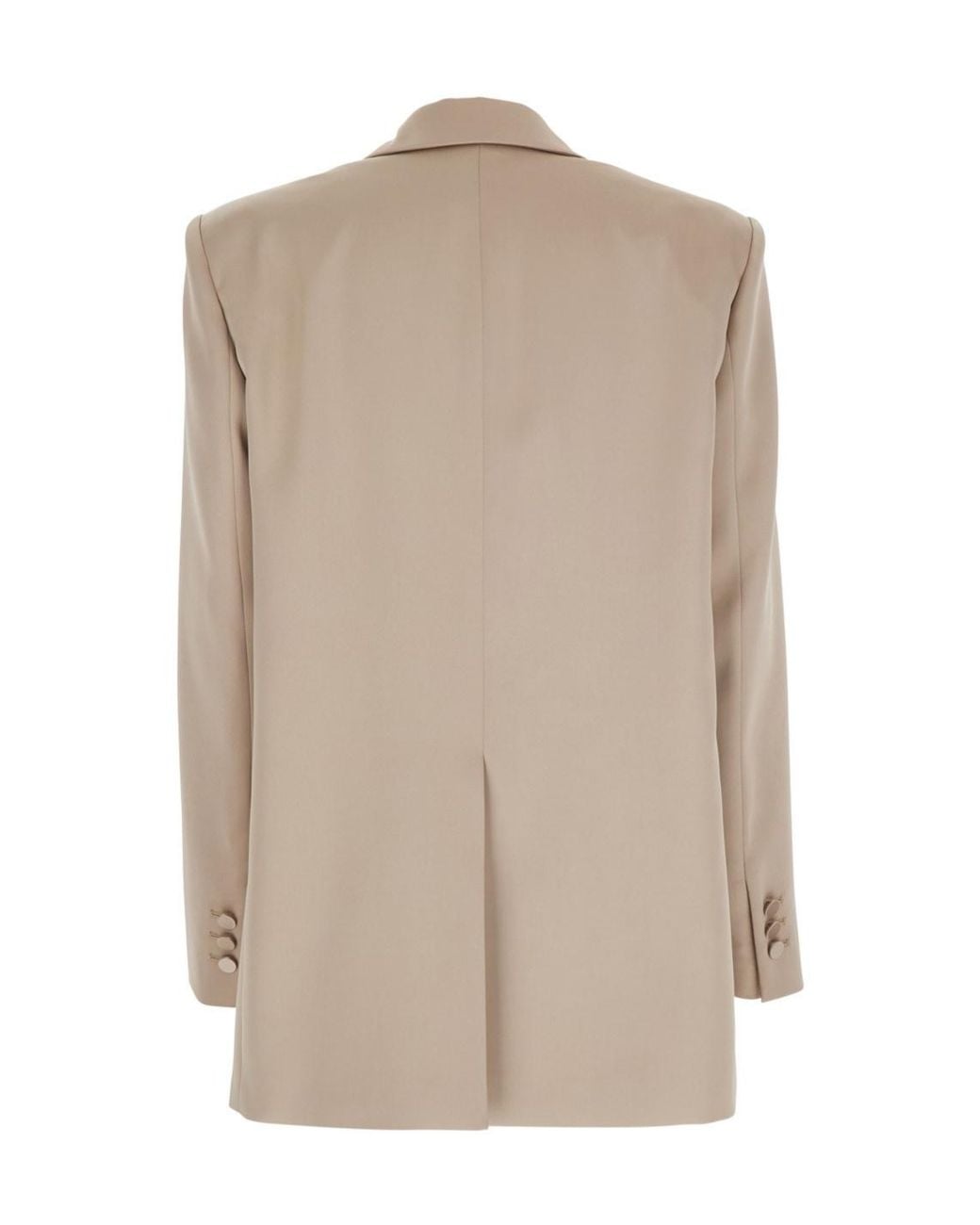 ANDAMANE Natural Single-Breasted Oversized Jacket