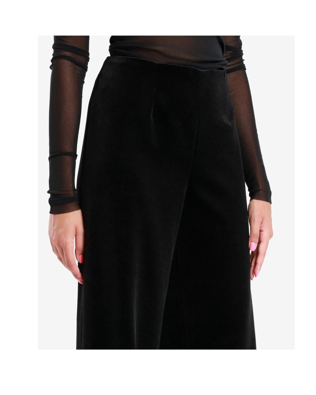 Philosophy Di Lorenzo Serafini Black High-Waisted Casual Pants
