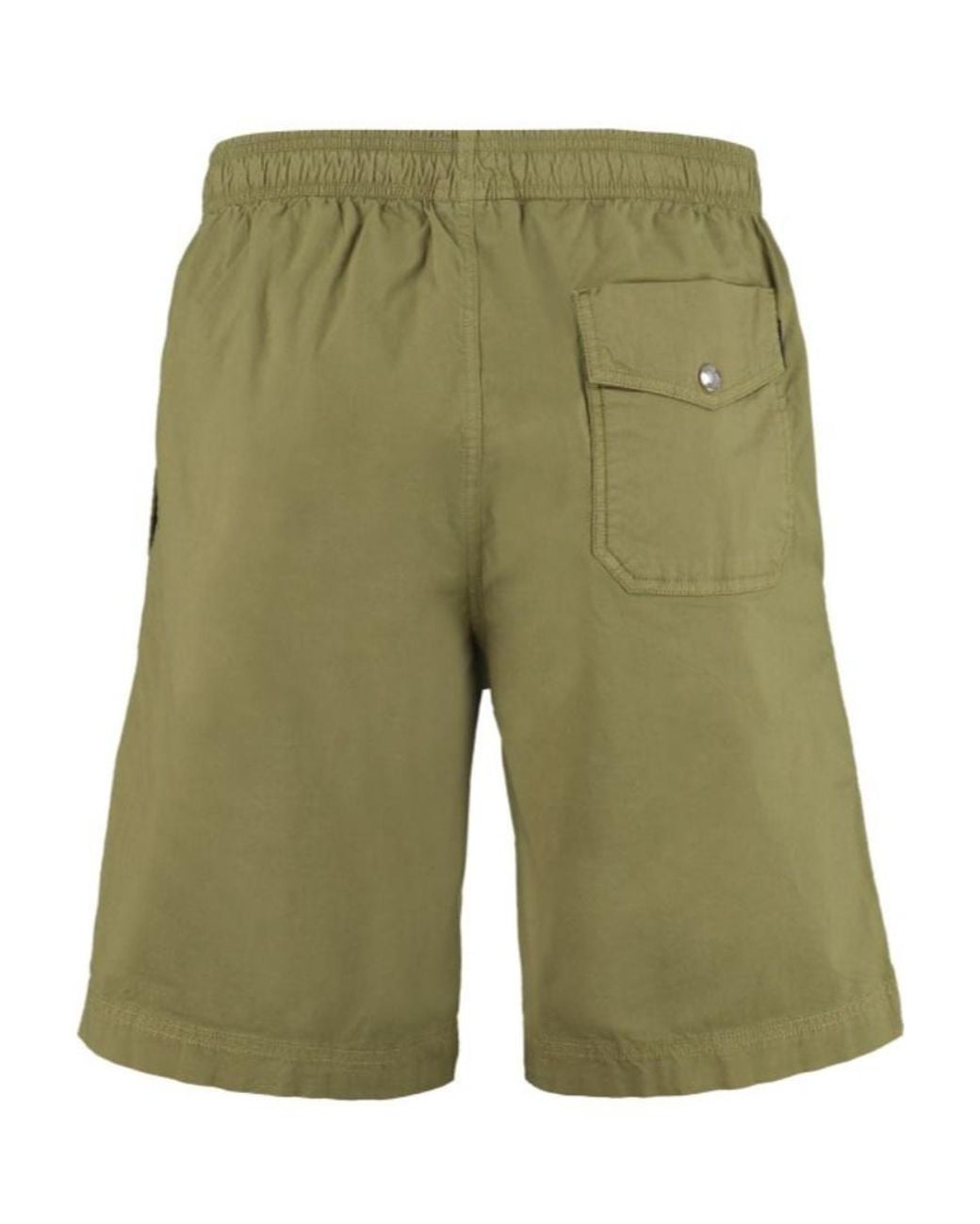 Woolrich Green Straight-Leg Track Shorts for men