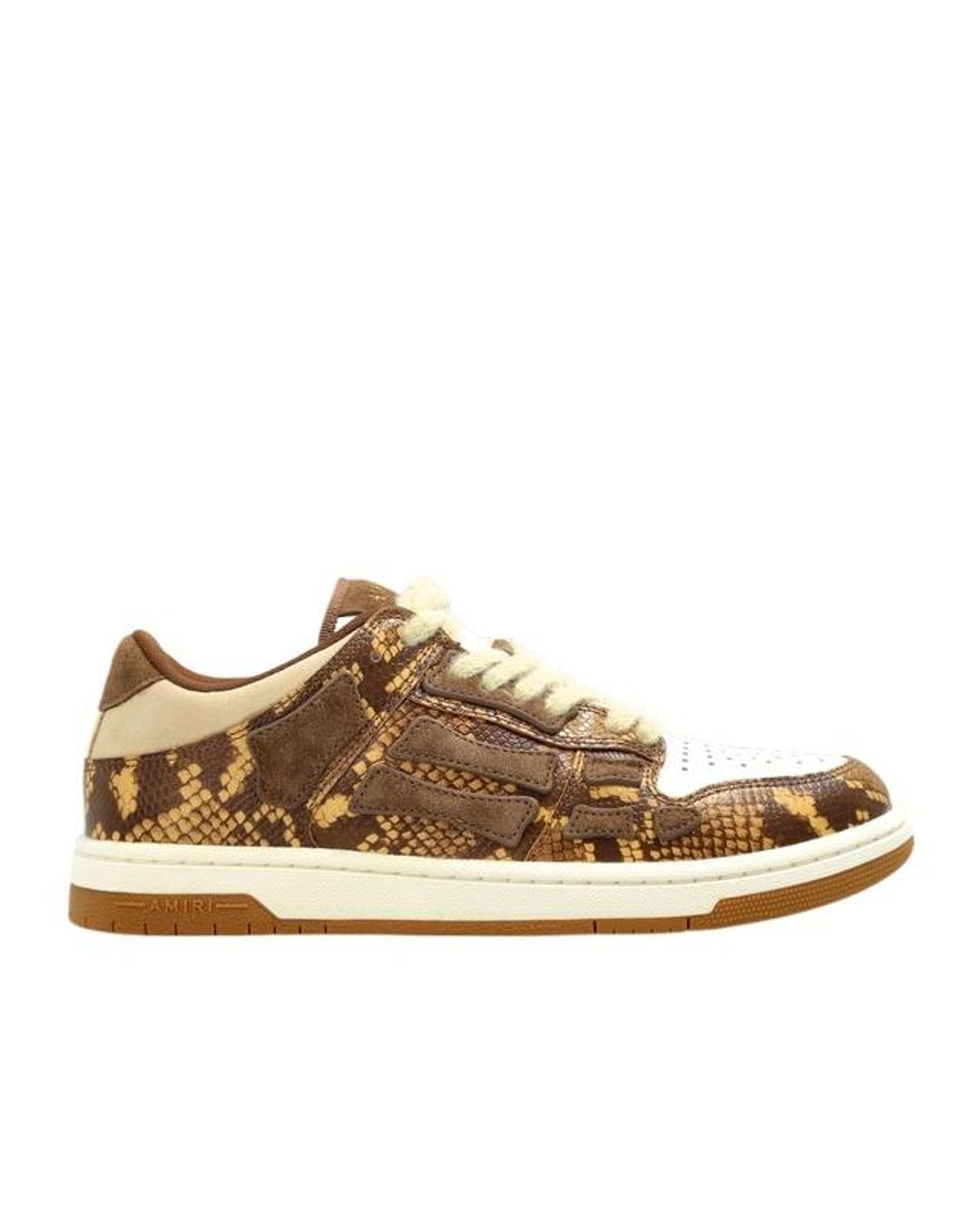 Amiri Brown Skel Top Low-Top Sneakers