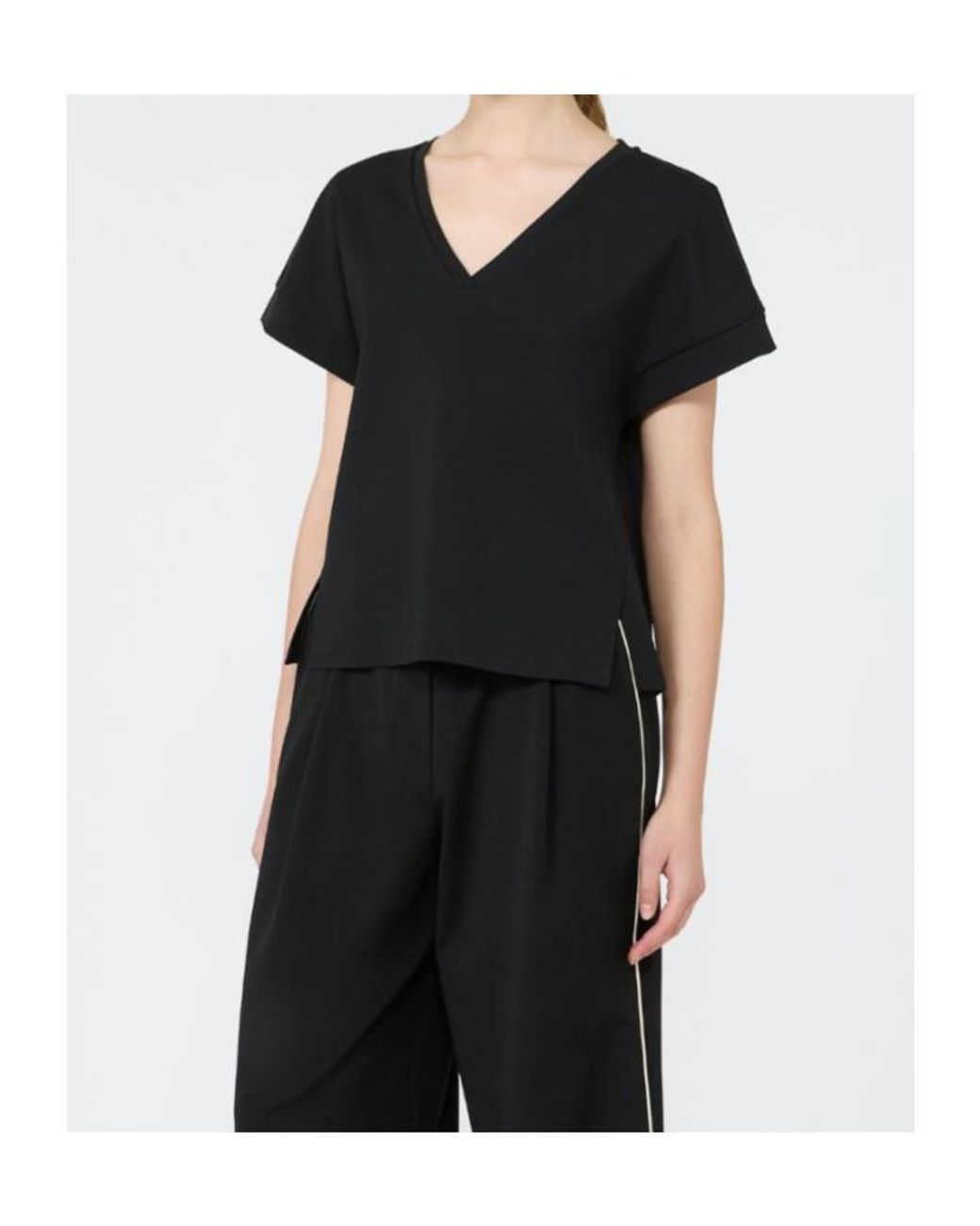 Weekend by Maxmara Black Short-Sleeved T-Shirt