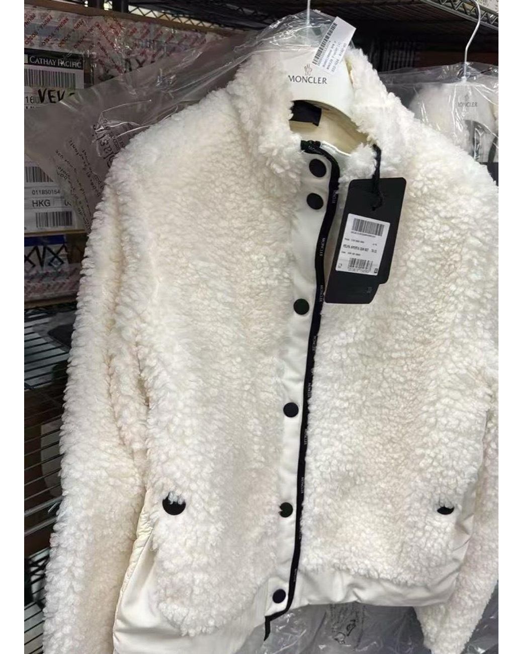 Moncler Natural Diamond-Quilted Padded Cardigan