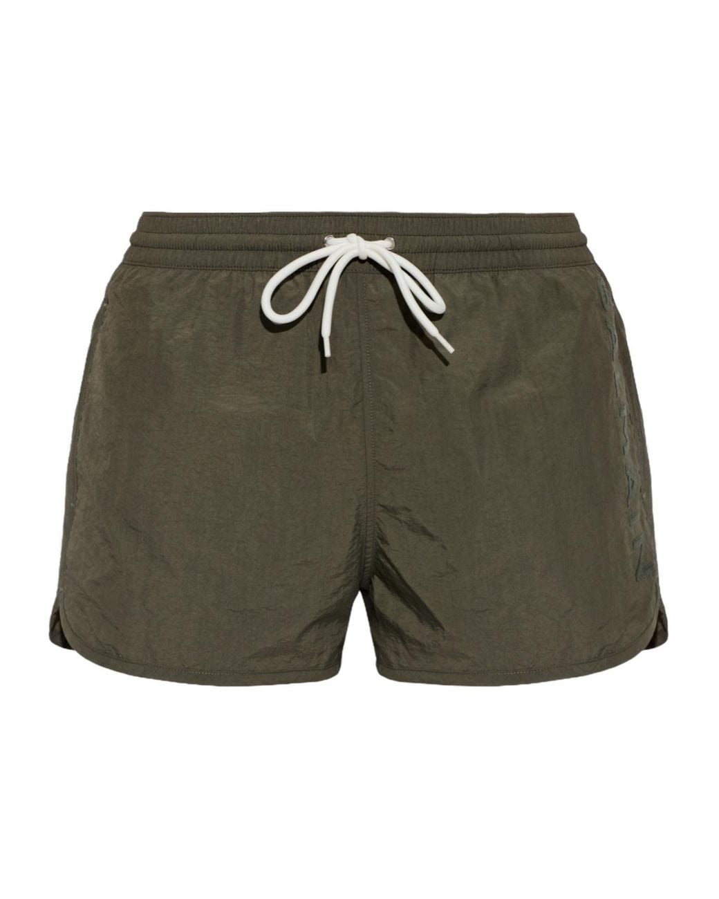 Balmain Green Logo Swim Shorts for men