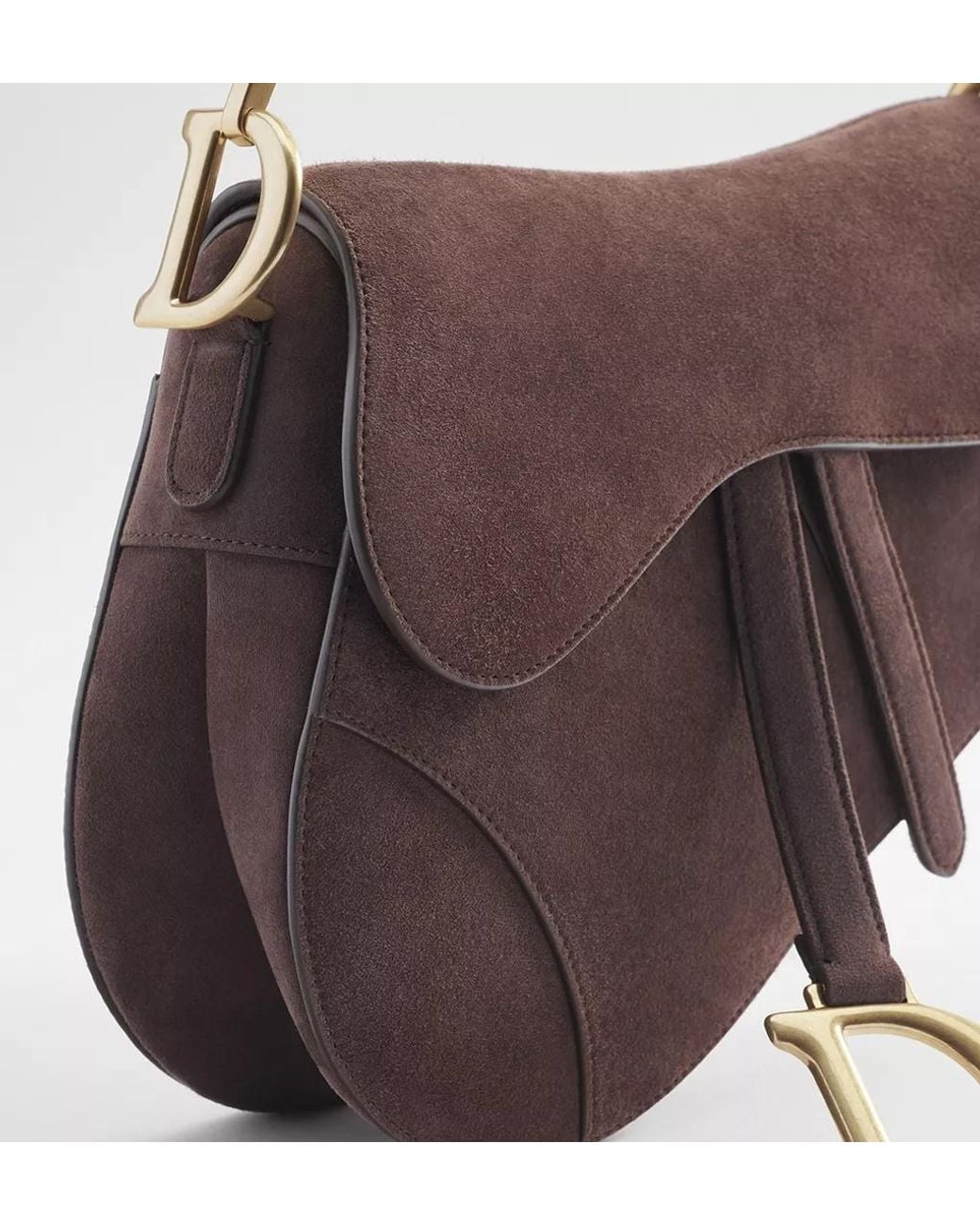 Dior Brown Saddle Bag With Strap