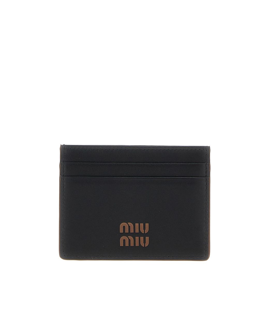 Miu Miu Black Logo Card Holder