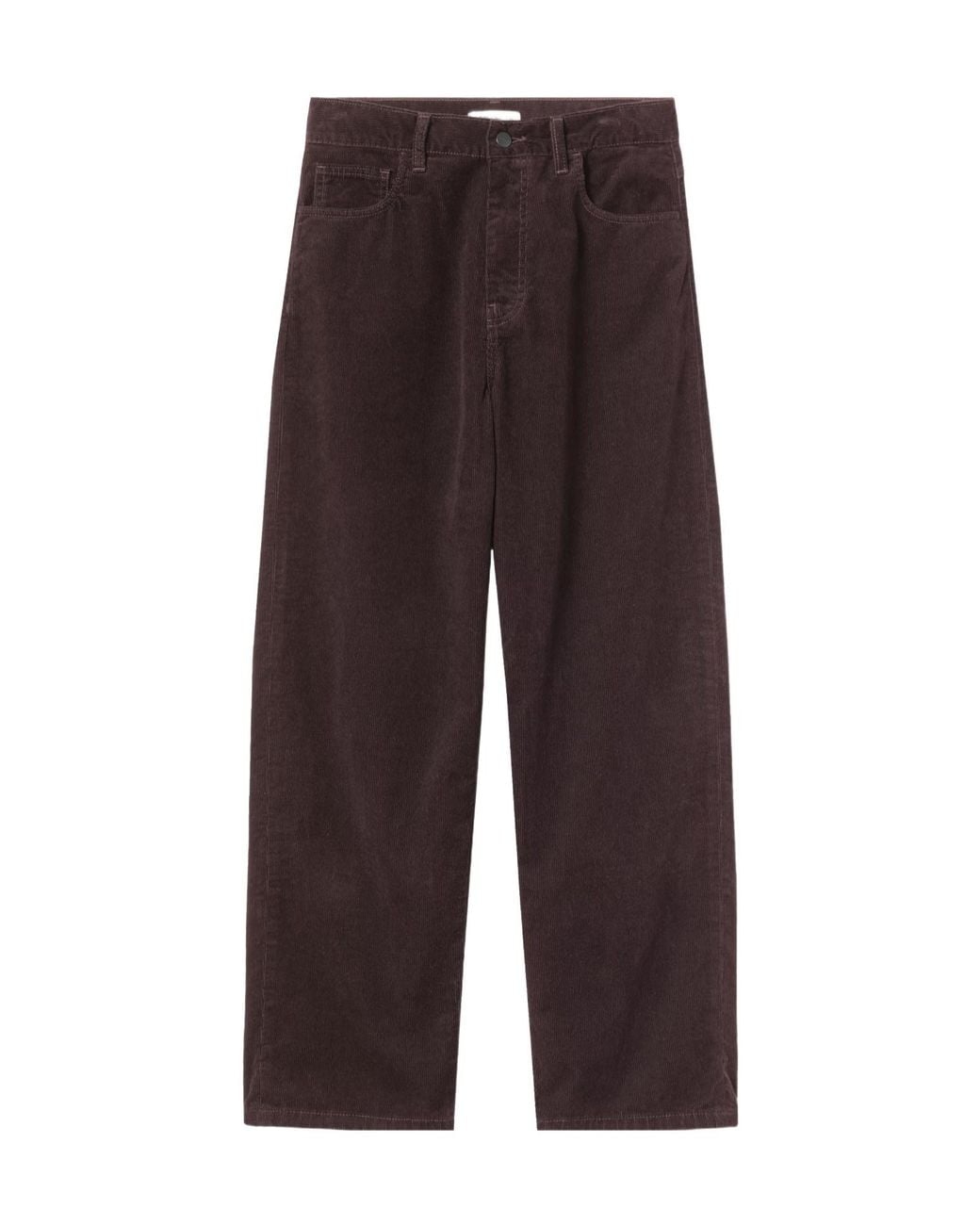 Carhartt Brown Brandon Corduroy Logo-Patch Trousers