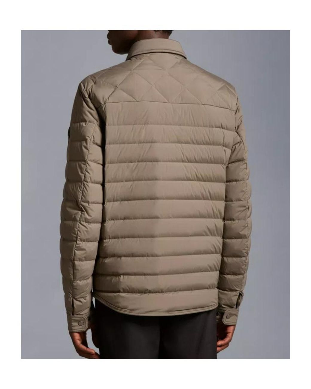Moncler Green Iseran Down Shacket for men