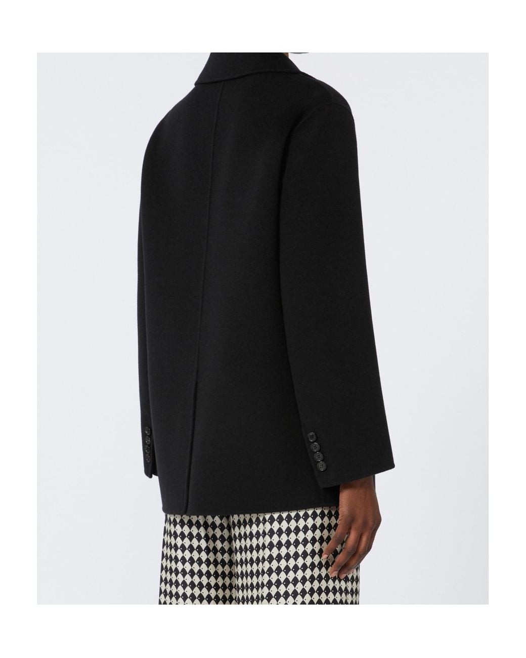 Max Mara Black 'S Lukas Double-Breasted Tailored Blazer