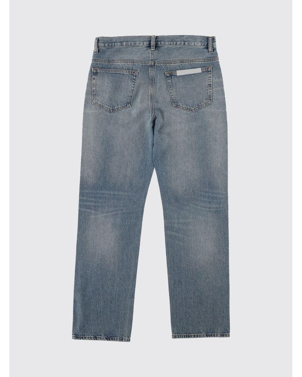 FRAME Blue High-Rise Straight-Leg Jeans for men