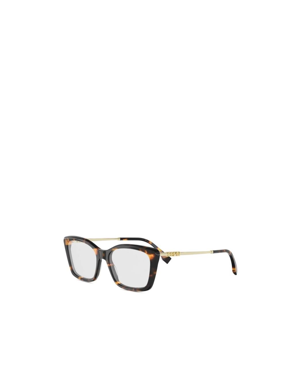 Fendi White Eyewear Rectangular Frame Glasses