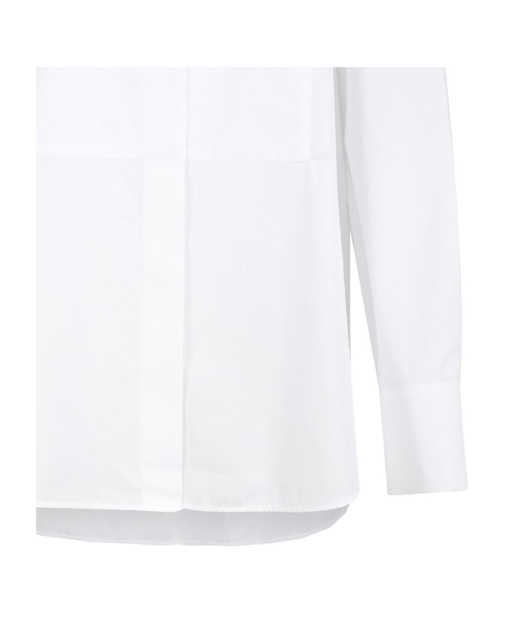 P.A.R.O.S.H. White Color-Block Long-Sleeve Shirt
