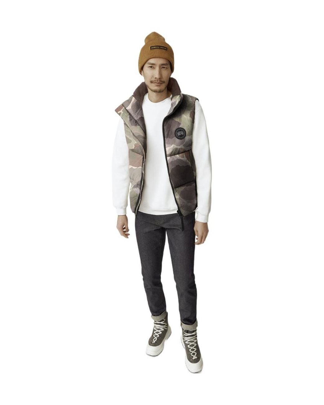 Canada Goose Natural Sleeveless Down Gilet for men