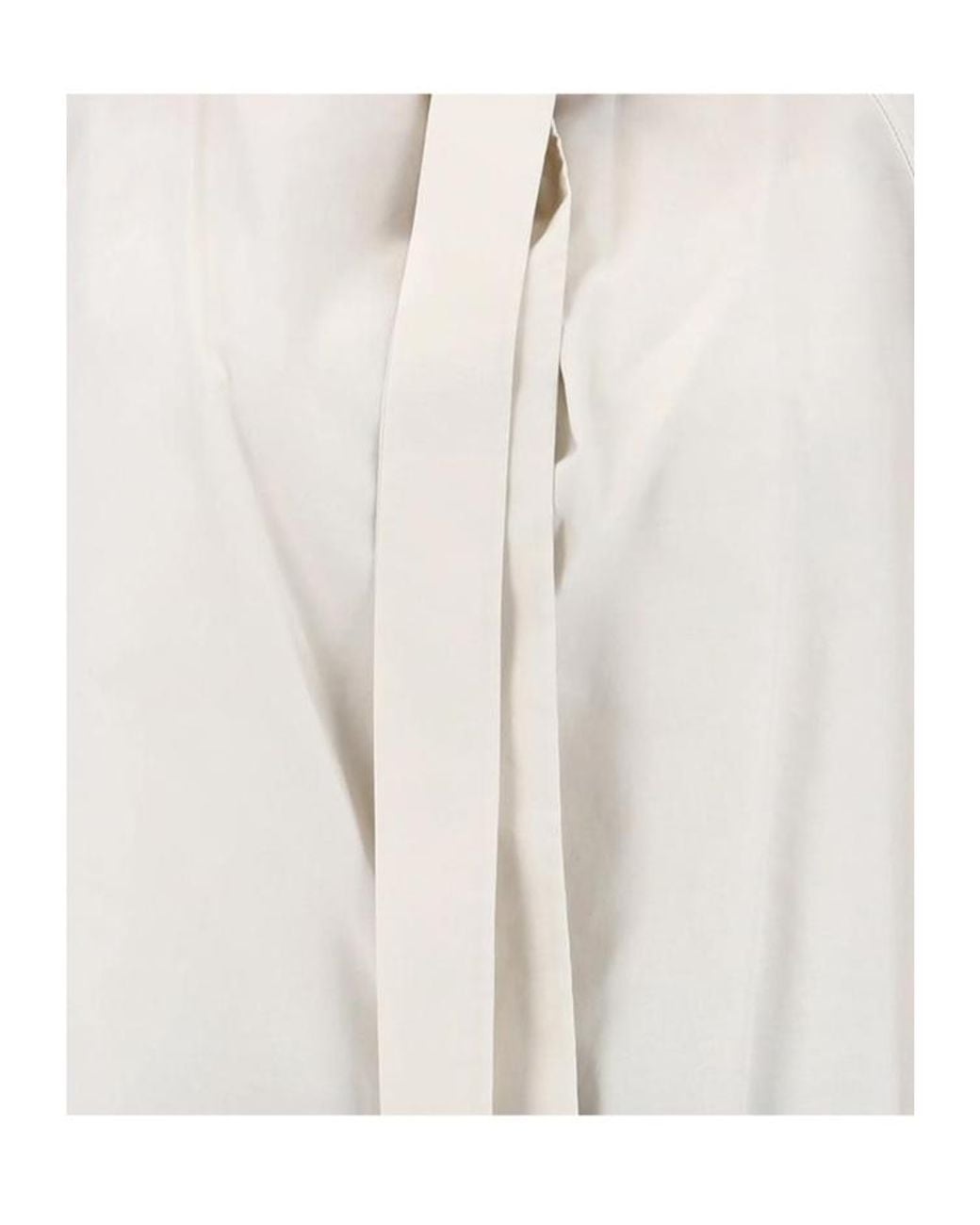 Lemaire Natural Ascot Collar Relaxed Shirt