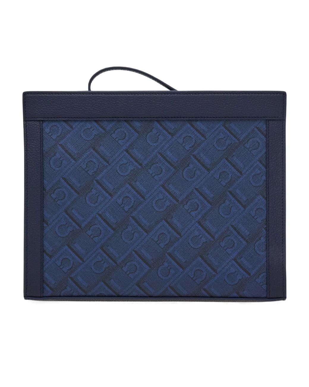 Ferragamo Blue Ferragamo Monogram Pouch for men