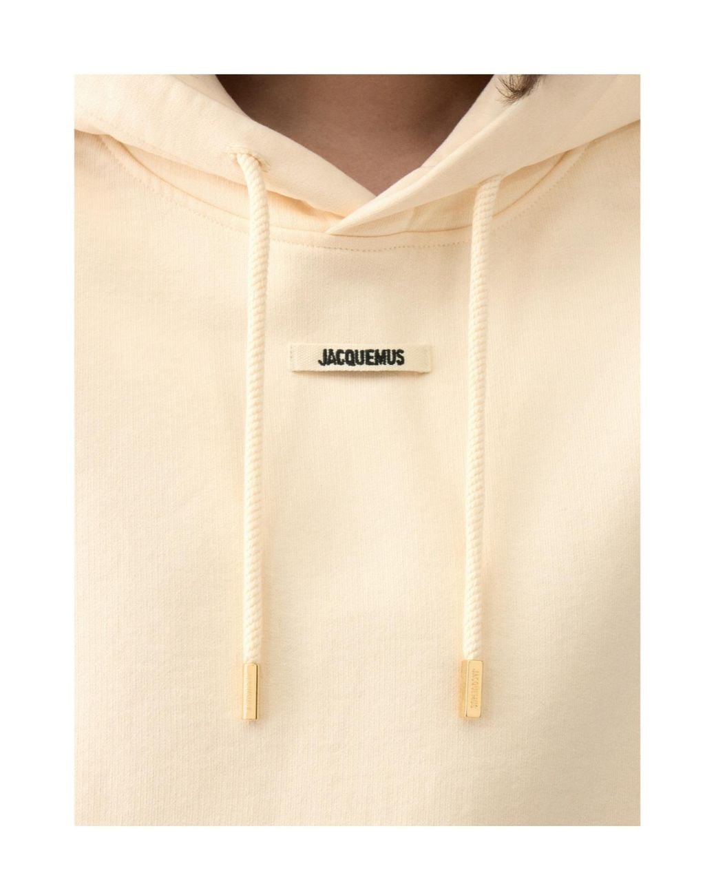 Jacquemus Natural The Gros Grain Drawstring Hoodie