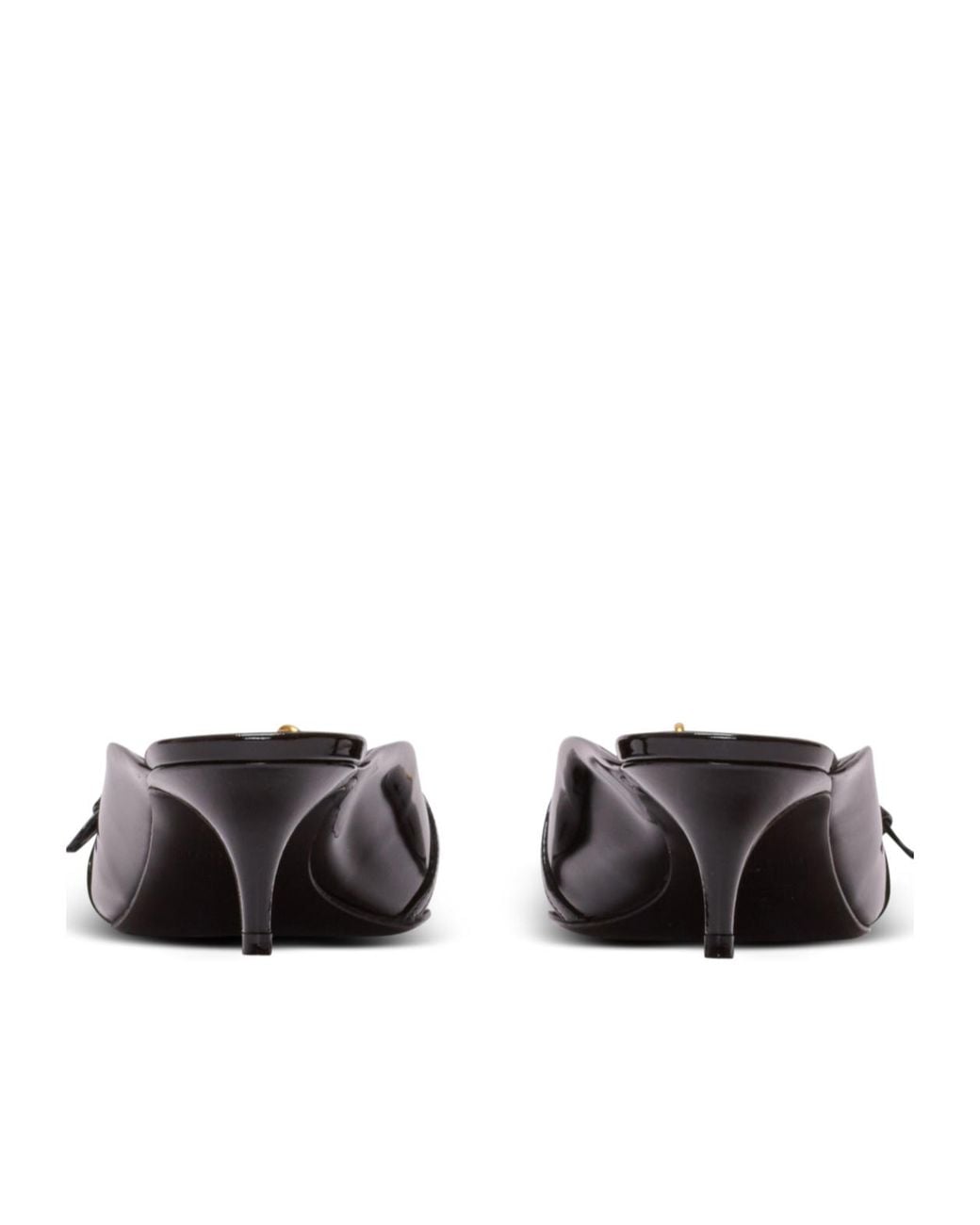 Balmain Multicolor Sync Patent Leather Mules With Pointed Toe