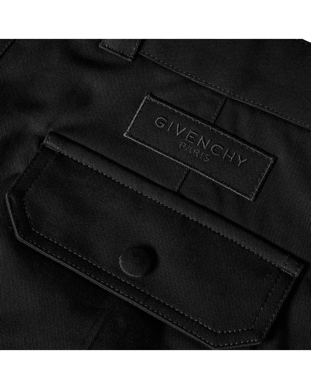 Givenchy Black Straight-Leg Cargo Pants for men