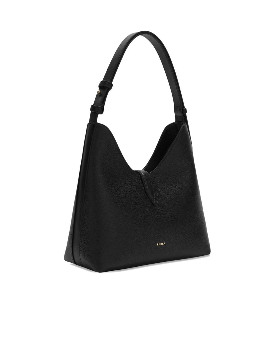 Furla Black Logo Detail Shoulder Bag