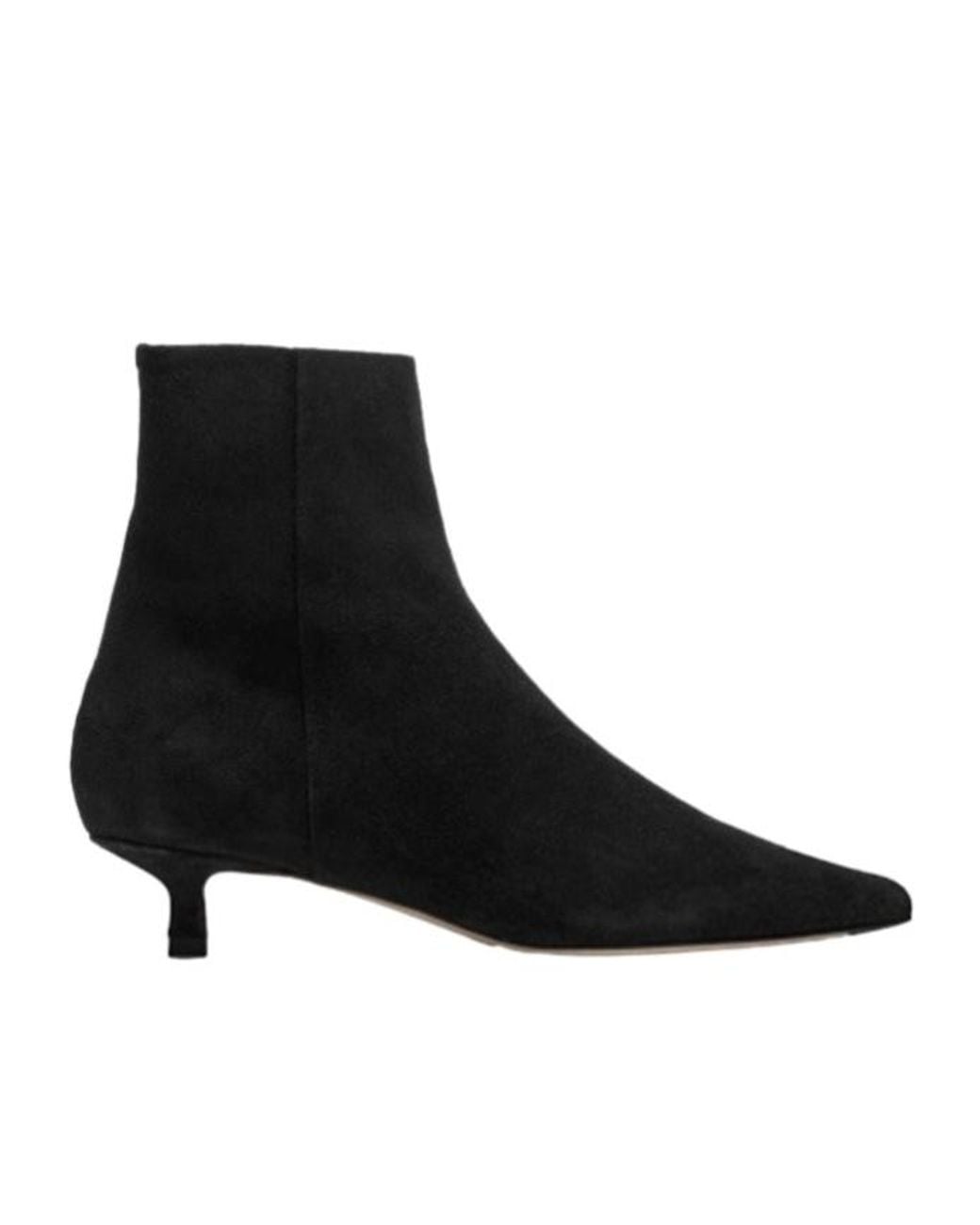 Aeyde Black Short Pointed Boots