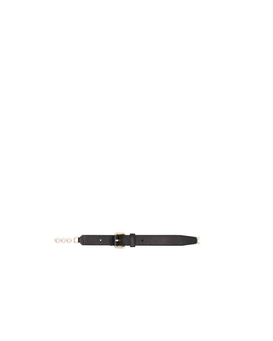 Moschino White Embellished Belt