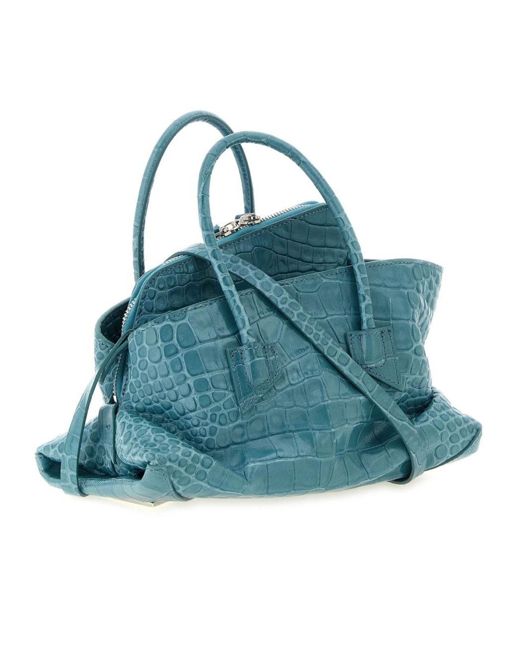 The Attico Blue The La Passeggiata Mini Tote Bag