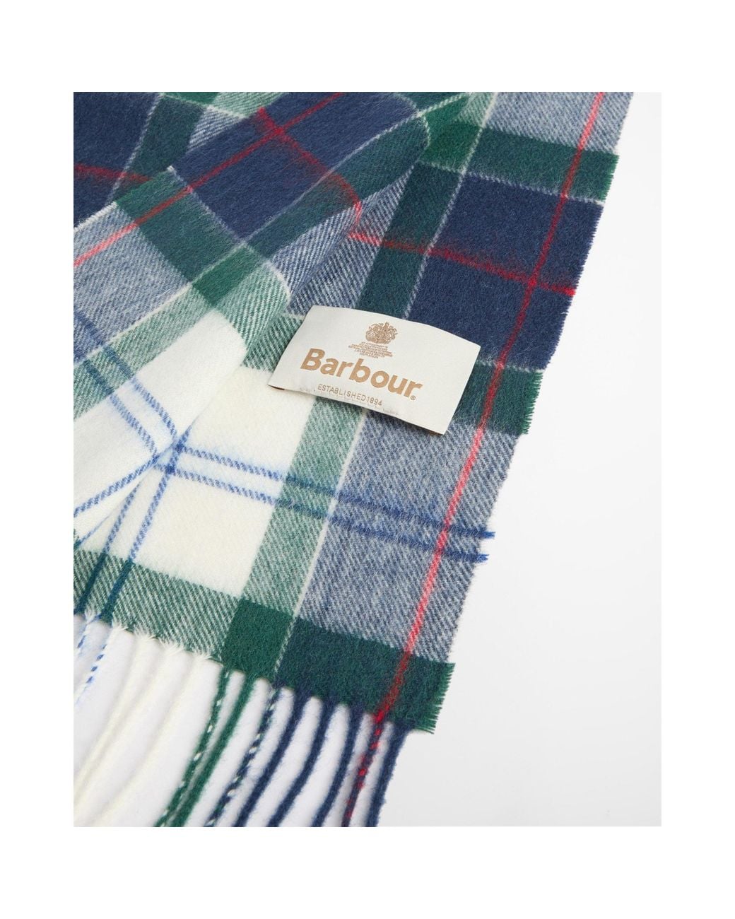 Barbour Blue Soft Cashmere Scarf