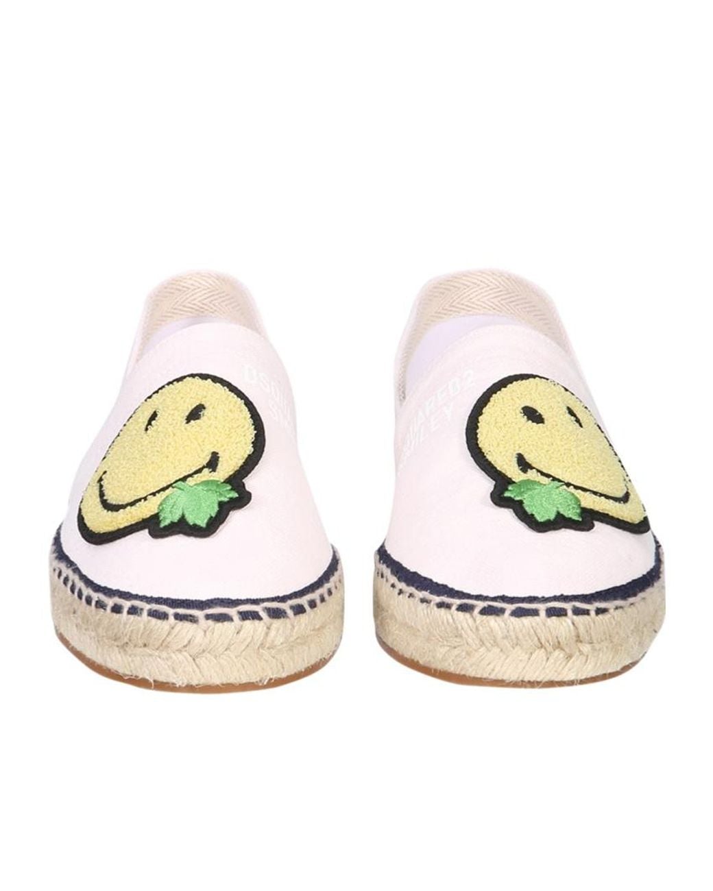 DSquared² Multicolor Smiley Face Patch Espadrilles