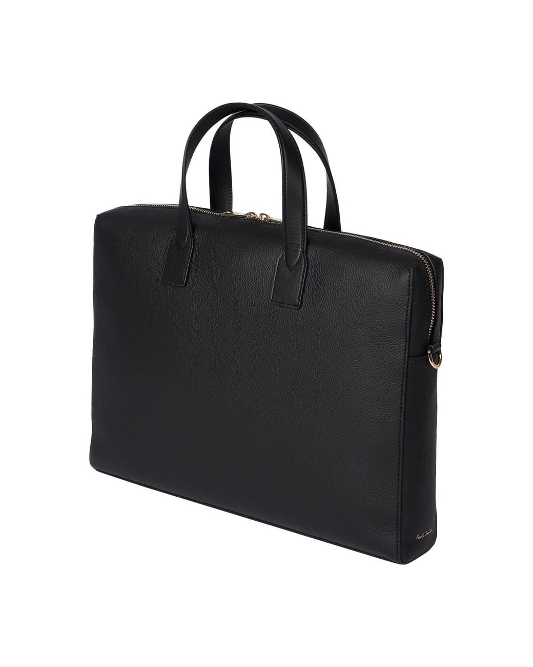 Paul Smith Black Leather Briefcase for men