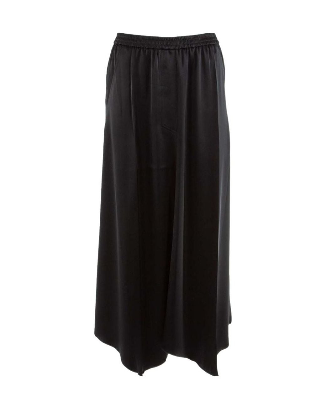 Nanushka Black Handkerchief Midi Skirt