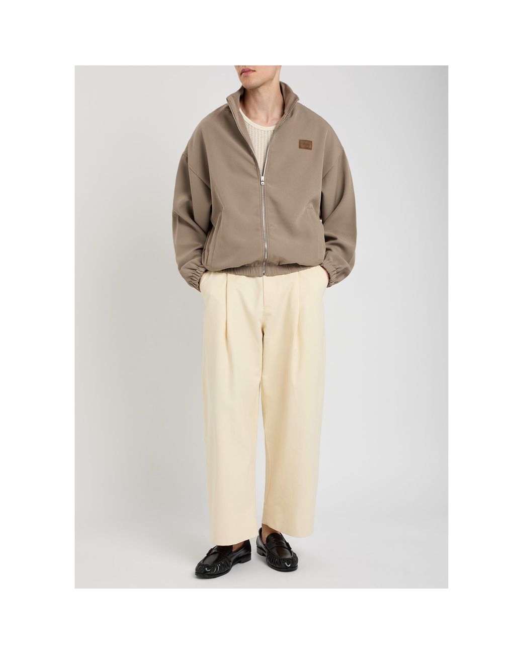 Amiri Natural High-Neck Casual Jacket for men