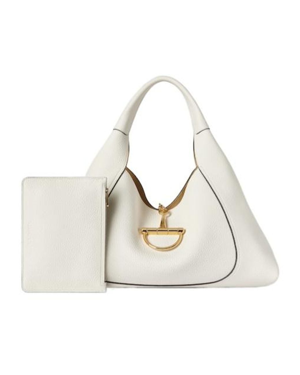 Gucci Natural Softbit Maxi Shoulder Bag