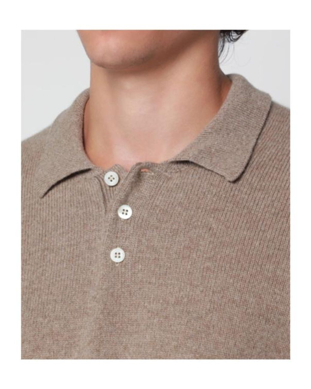 Drumohr Blue Long-Sleeve Polo-Collar Sweater for men